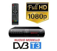 DIGITALE TERRESTRE DVB-T3 DECODER TV SCART HDMI 4K H265 TELECOMANDO PILE