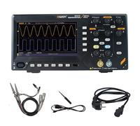 Digitales Oszilloskop mit Zweikanalkanälen und Bildschirm 7 Zoll, TFT-LCD-Display, tragbares professionelles Oszilloskop-Kit mit 1GS/s Abtastrate, Bandbreite 100MHz, SDS210