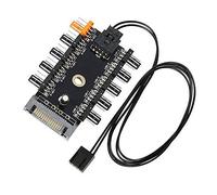 Digitalkey Fan Hub PWM Controllo Velocità - Connette 10 Ventole con Alimentazione SATA