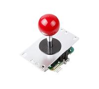Digitalkey Joystick SANWA JLF-TP-8YT-SK con Pomello a Palla - Controller Arcade Gamepad per Cabinati e Bartop (Rosso)
