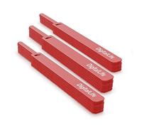 DigitalLife Reusable Cable Straps Ties - Adjustable, Hook & Loop for Cables Organization & Management - Red, 30pcs, 160 x 12mm