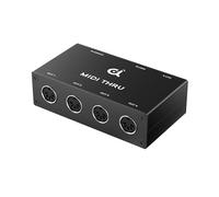 DigitalLife Scatola MIDI Thru/Splitter/Hub 1-Ing./5-Usc. DIN a 5 Pin (Thru-5-B, Metallo)