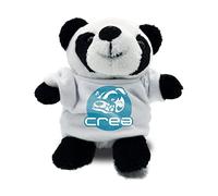 DIGITALSHIRT - Peluche Personalizzato Pulisci Schermo PC, Fondo del Pupazzo in Morbida Microfibra (Non Graffia lo Schermo) Orsetto di Peluche Piccolo Personalizzabile, Altezza 12cm (Panda)