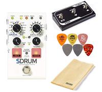 Digitech SDRUM - Pedale per tamburi con pedale FS3X, panno per lucidatura e 6 plettri Dunlop