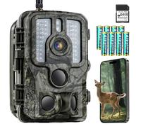 Digitgarden Fototrappola, Fotocamera Wi-Fi 4K 48MP con App, Sensore di Movimento, Visione Notturna, Tempo di Attivazione di 0,1s, Impermeabile IP66, Dotata di Scheda SD da 64 GB e 8 batterie AA