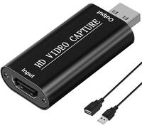 DIGITNOW! - Scheda di registrazione video da HDMI a USB 2.0, pratica scheda Compact Game Capture Grabber per trasmissioni live, sale conferenze, registrazioni video