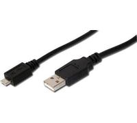 Digito 1,8 m USB 2.0 1.8M USB A Micro-USB Un cavo USB nero (AK-300109-018-S) NEW