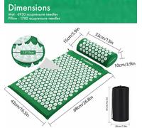 Digitopressione Massaggiatore Cuscino Tappetino Set Corpo Dolore Sollievo E Inc