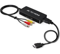 DigitPro Convertitore da RCA a HDMI, Adattatore AV Composito a HDMI Compatibile con Wii, PS2, VHS, VCR, DVD, Xbox, N64 e altri dispositivi per TV moderne Supporta formati PAL/NTSC, uscita 720P/1080P