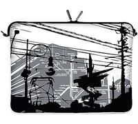 Digittrade LS124-15 CityLife Notebook Sleeve Laptop neopren case custodia portatile borsa involucro protettivo 39,6cm (15,4 - 15,6 pollice) grigio