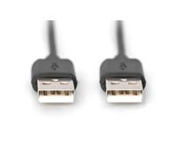 DIGITUS 1.8m Length USB 2.0 A Male - A Male Connection Cable - Black b (Digitus)