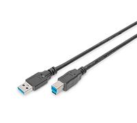 Digitus 1.8m, USB2.0-A/USB2.0-B cavo USB 1,8 m USB A USB B Nero