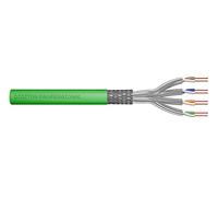 DIGITUS 100 m Cat 8.2 Cavo di rete - S-FTP (PiMF) Simplex - BauPVO Dca - LSZH Senza alogeni - 2000 MHz rame AWG 22/1 - Compatibile PoE++ - Cavo LAN Cavo di installazione Cavo Ethernet - Verde