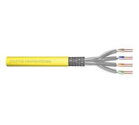 Digitus 1000 m Cat 7A Cavo di rete - S-FTP (PiMF) Simplex - BauPVO B2ca - LSZH Senza alogeni - 1500 MHz rame AWG 22/1 - Compatibile PoE++ - Cavo LAN Cavo di installazione Cavo Ethernet - Giallo