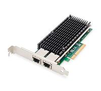 DIGITUS Scheda di rete server 10 Gigabit Ethernet - 2 porte RJ45 - NIC - Intel X540 BT2-10/100/1000/10000 Mbps