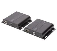 DIGITUS 4K HDMI Extender via CAT/IP (Set) Ultra-HD / 4K@30Hz Set (transmitter/re