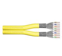 DIGITUS 500 m Cavo di Rete Cat 7A - S-FTP (PiMF) Duplex - BauPVO Cca - LSZH Senza alogeni - 1500 MHz Rame AWG 22/1 - Compatibile Poe++ - Cavo di Installazione LAN - Giallo