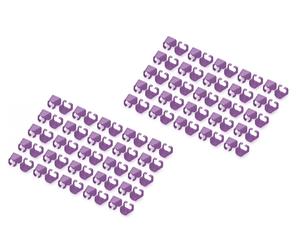 Digitus A-CC-VI Clip per Codifica Colore Cavi Patch Violetto 100 Pezzi
