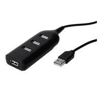 Digitus AB-50001-1 Hub USB 4 Porte USB-A USB 2.0 480 MBit/s Nero