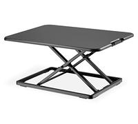 Supporto ergonomico per scrivania in piedi/seduti, Scritto Nero