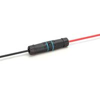 DIGITUS Accoppiatore di rete CAT 6A per esterni - RJ45 a RJ45-10 Gbit/s - Classe di protezione IP68 - Compatibile PoE+ - Schermatura a 360° - Connettore per cavo di rete, accoppiatore Ethernet - Nero