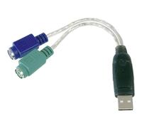 Digitus Adattatore PS/2 a USB DA-70118 per mouse e tastiera – porta USB Tipo A