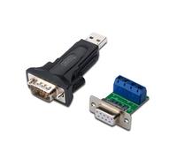 DIGITUS Adattatore da USB a seriale - Convertitore RS485 - Da USB 2.0 Type-A a DSUB 9M - Chipset FTDI FT232RL - Cavo da 80 cm incluso