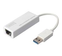 DIGITUS Adattatore Gigabit Ethernet USB 3.0 Bianco Windows 7 Vista XP DN-3023