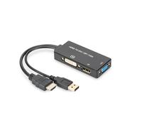 Adattatore Hdmi - Dp+Dvi+Vga 3 In 1