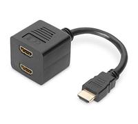 DIGITUS Adattatore grafico, HDMI tipo A a 2x HDMI tipo A, Full HD 60Hz, 1920 x 1200 pixel, nero