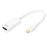 Digitus Adattatore grafico Mini DisplayPort, da mDP a HDMI Tipo A, Full HD 60Hz, DP++ Dual-Mode, 1920 x 1080 Pixel, Bianco