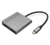 DIGITUS Adattatore grafico USB-C - Da USB-C a 2x HDMI - UltraHD 4K/60Hz - Suppor
