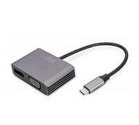 Digitus adattatore grafico usb type-c? 4k 2in1 displayport + vga