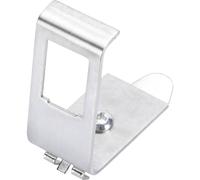 Digitus Adattatore per guida DIN per modulo Keystone - 1 porta | Angolato a 45 gradi - Acciaio inossidabile - Alloggiamento aperto - Per armadi elettrici e quadri di distribuzione