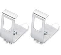 Digitus Adattatore per guida DIN Per modulo Keystone - 1 porta - Angolo di 45° - Acciaio inox - Custodia aperta (Confezione da 2)