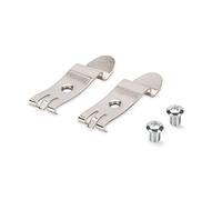 DIGITUS Adattatore per guida DIN per Patch-Panel da tavolo - Montaggio su guida DIN - 1 set = 2 clip in metallo - Metallo
