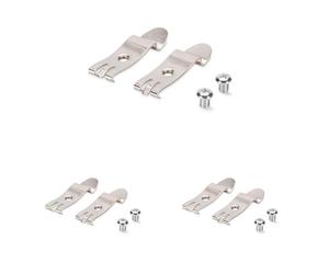 Digitus Adattatore per Guida DIN per Patch-Panel da Tavolo - Montaggio su Guida DIN - 1 Set : 2 Clip in Metallo - Metallo (Confezione da 3)