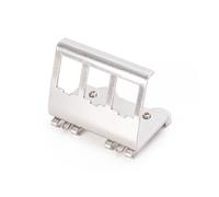 Digitus Adattatore per Guida DIN per Moduli Keystone - 3 Porte - Angolo di 45° - Acciaio Inox - Alloggiamento Aperto