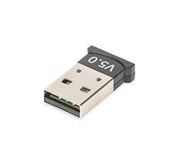 DIGITUS Adattatore USB Bluetooth 5.0 - Per PC e laptop - Oltre 3 connessioni simultanee - Bluetooth Low Energy (BLE) - Portata fino a 20 m - Compatibile con le versioni precedenti - Bluetooth Stick