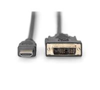 Digitus AK-330300-030-S 3.0m Type A Male - DVI-D(18+1) Male HDMI Adapter Cable -