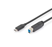 Cavo Digitus da USB-C a USB-B maschio/maschio da 1,8 m Nero