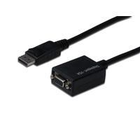 Digitus AK340403001S Cavo Adattatore Displayport, DP 1.2 Maschio, VGA 15 Poli Fe