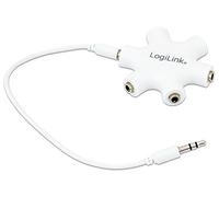 Digitus AK510400002W Adattatore Splitter Audio a 6 Vie, 3.5 mm