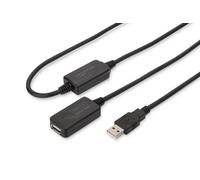 DIGITUS Aktives USB 2.0 Verlängerungskabel 2.0 Repeater Kabel A DA-73102