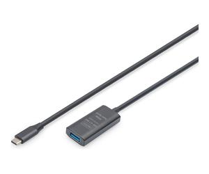 DIGITUS Aktives USB 3.2 Gen1 5G VerlängerungsCavoUSB-C USB-A Cavo DA-73110