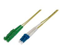 DIGITUS AL-9E2000LC-01I - Cavo In Fibra Ottica OS2 - 1 m - da E2000 (APC) a LC (UPC) - Duplex - 1/10 Gbit/s - Cavo LAN In Fibra Ottica Monomodale SM - Tipo Di Fibra: 9/125 µ - Giallo (Yellow)