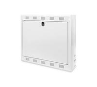 DIGITUS Alloggiamento a parete DVR - Guida profilata da 2U da 19" per PDU | Supporto di montaggio per DVR 1U da 19 pollici - Supporto per monitor da 12 pollici - Portata 50 kg - IP20 - Grigio
