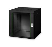 DN-19 12U-6/6-SW rack Da parete Nero, IT armadio Da parete, 12U, 100 kg, Lucchetti, Griglie, Nero