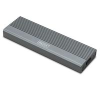 DIGITUS alloggiamento esterno M.2 - USB 3.1 Gen2 Type-C - fino a 10 Gbit/s - Supporta SSD SATA e NVMe fino a 8 TB - per SSD 2230/2242/2260/2280 - Senza attrezzi - Alloggiamento in alluminio - Grigio