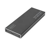 DIGITUS alloggiamento esterno USB 3.1 per SSD M.2 SATA - SATA III - Modulo M.2 tipo 2280, 2260, 2242, 2230 - fino a 10 Gbit/s - UASP - incl. cavo USB-C - nero
